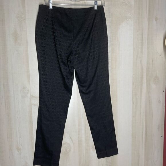Vince Camuto black patterned pants slacks, size 4 - Picture 8 of 15